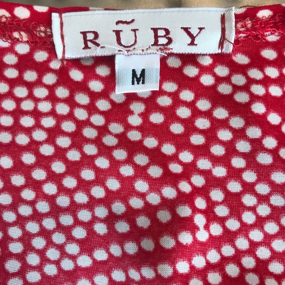 Ruby, Red Patterned Wrap Dress - Picture 4 of 4